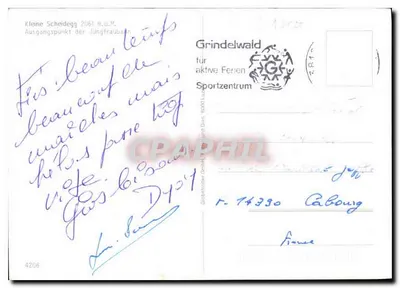 Grindelwald — Kleine Scheidegg 2961 m.ü.M., punkt wyjścia Jungfraubahn — Grindelwald für aktive Ferien Sportzentrum — Rewers