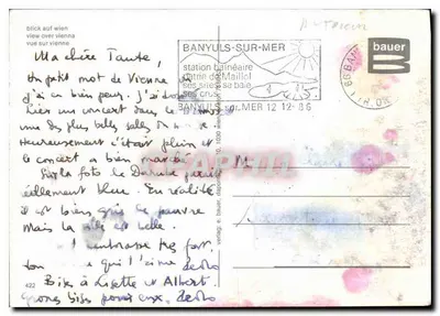 Donaustadt VIENA — vista aérea — editor bauer, n° 422 — Verso