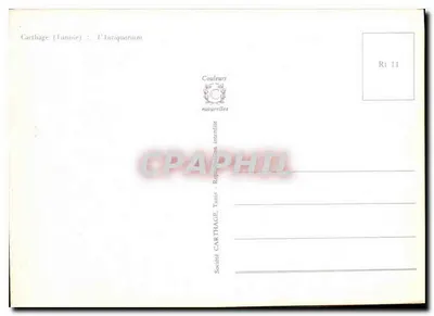 Carthage (Tunisja) — L'Antiquarium — Towarzystwo Cartage, Tunis — Rewers