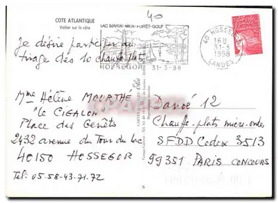 Jacht na wybrzeżu Atlantyku — Wydawca Elcé, nr 40 — Rewers