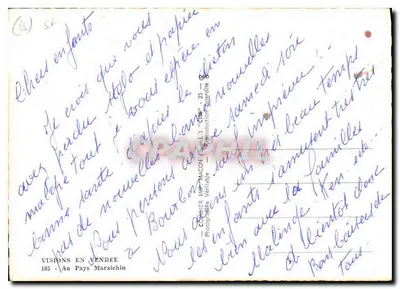 Casa com telhado de colmo — Pays Maraichin — VISIONS EN VENDÉE, n°105 — Verso