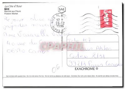 Nice - Marché aux Fleurs — Exachrome, n° 06 — Rewers