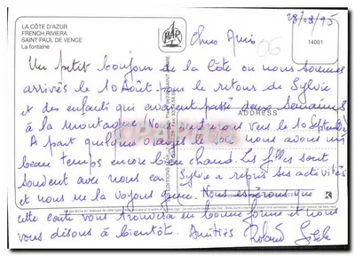 Saint-Paul-de-Vence — Fontaine — Wydawnictwo CEF — Rewers