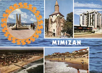 Mimizan — vista panorâmica e monumentos — Editor Cartes Postales