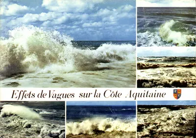 Efeitos de Ondas na Costa da Aquitânia — editor desconhecido, número de série não visível