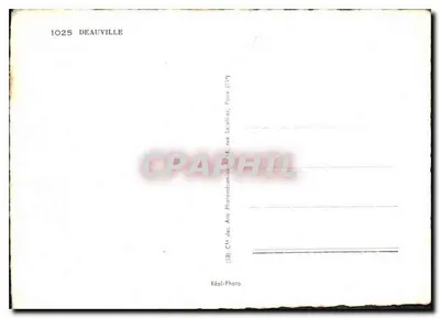 Deauville — O Casino, O Hotel Normandy, A Praia, O Royal — Cité des Arts, Deauville, Paris — Verso