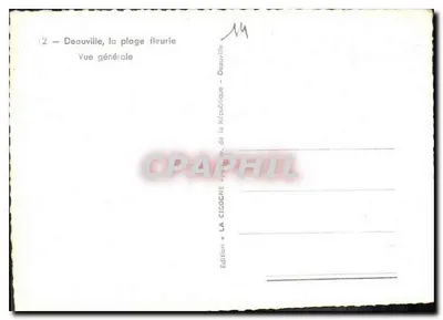 Deauville, la playa floreada — Vista general — Edición « La Cigogne » — Reverso