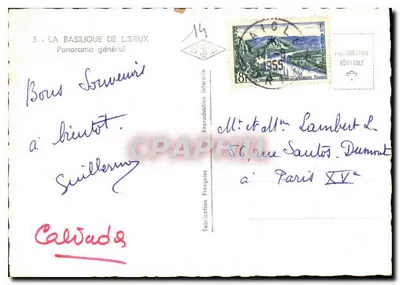 Basílica de Lisieux — Panorama general — Calvados, Francia — Reverso