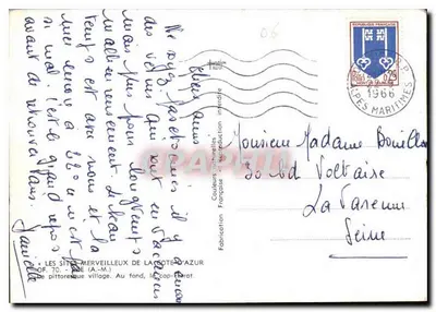 Cap-Ferrat — pittoreskowe wioska w tle — Miejsca Cudowne Rivierze (A.-M.) — Rewers