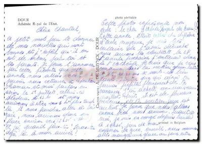 Dour — Athénée Royale del Estado — A. de Muyneck — Reverso