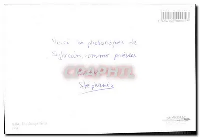 Niebieskie pola — N° 504 — Wydawca AQUARUPELLA — Rewers