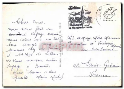 Solttau — Lüneburger Heide — Schöning & Co., Lübeck — Verso
