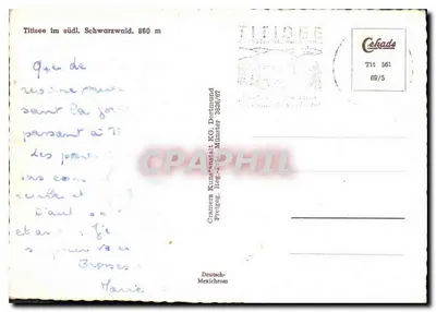 Titisee im südl. Schwarzwald, 860 m — Gräner Kunstsand KG, Dostmund — Rewers