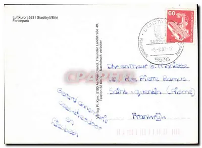 Zum Wiedfttal — Istituto di villeggiatura in Eifel — Verlag R. Korr — Verso