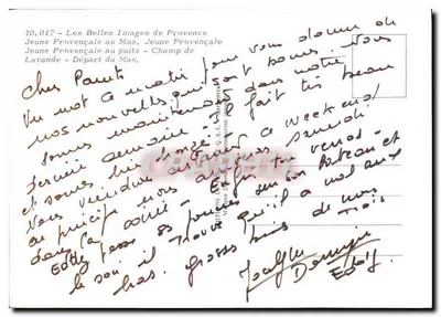 Na Provência — As Belas Imagens da Provência, n°10.017 — Verso