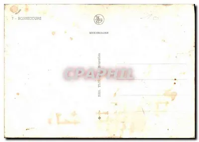 BONSECOURS — Pamiątka z Bonsecours — Mexichrome, Bruksela — Rewers
