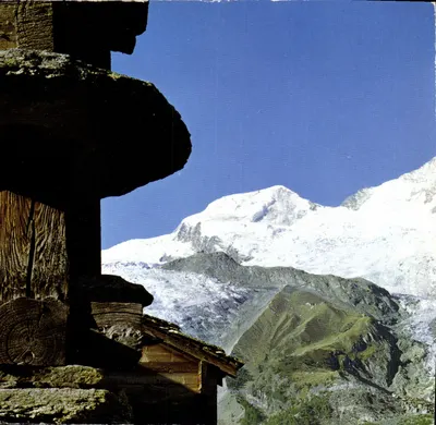Vista do monte Alphubel — Saas Fee, Valais — Foto Klopfenstein, Sädelboden