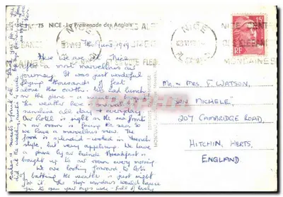Nizza - La Promenade des Anglais — Edizioni D. MURIER, n°75 — Verso