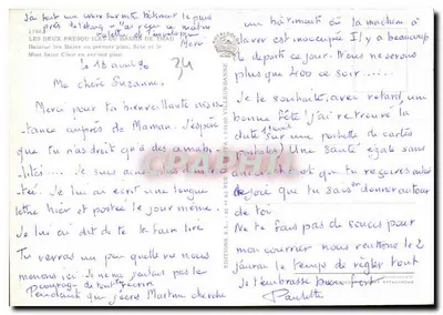 Sète e Balaruc — vista aérea das duas penínsulas — Éditions Rétalgon — Verso