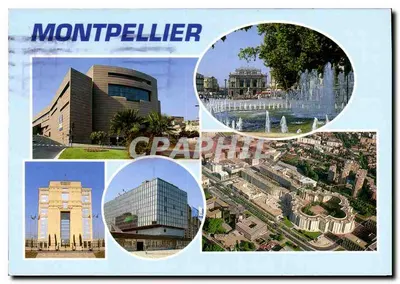Montpellier — vista panorâmica e monumentos — Edições Meridionais