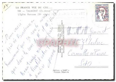 Talmont-sur-Gironde — Igreja romana do século XI — Éditions Gaby — Verso
