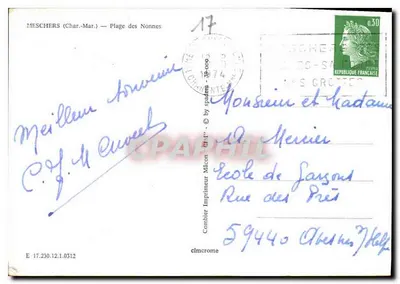 Praia das Irmãs — Meschers-sur-Gironde — Cimy — Verso