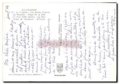 Ilha de Oléron — vista panorâmica — Edições Mexichrome, n° A 37 — Verso