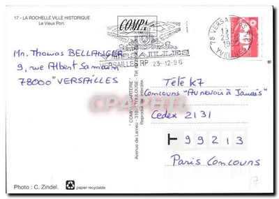 La Rochelle — El Viejo Puerto — CompA Carterie — Reverso