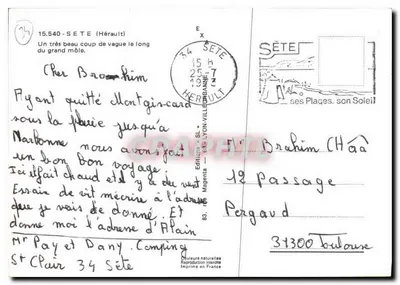 Wielki mole w Sète — Wydawca Graphiti, nr 34 — Rewers