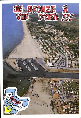 Vista aérea da praia de Marselha — Éditions de la Palette, n° K7
