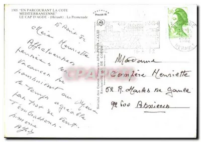 El Cap de Agde — La Promenade — APACOLOR Procédé 81 — Reverso
