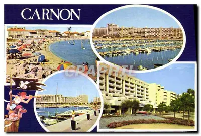 CARNON — Praia, porto e hotéis — Carnon (Hérault)