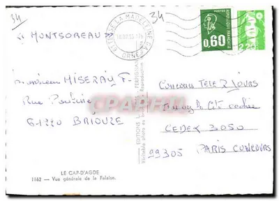 Cap-d'Agde — Ogólny widok skały — Wydawnictwo L. PAP — Rewers
