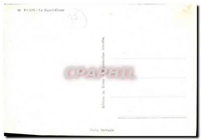 París - El Sagrado Corazón — vista panorámica — Éditions du Globe — Reverso
