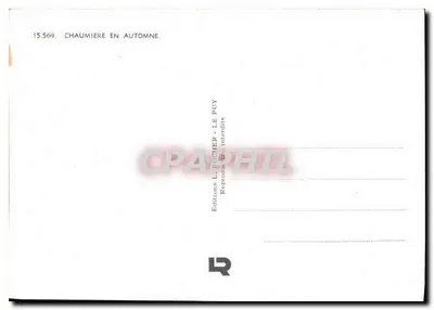 Chalé no outono — Edições L. Focher - Le Puy — Verso