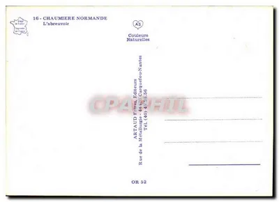 Chalé Normando — O Bebedouro — Artaud Frères, Nantes — Verso