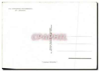 Chaumière — Normandia malownicza — Wydawca Gouhey — Rewers