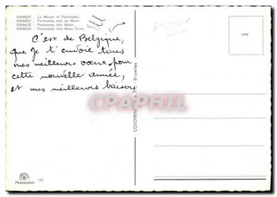 Namur — La Meuse i panorama — Coloprint — Rewers