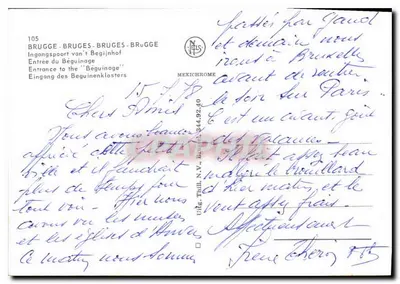 Wejście do Beguinatu w Brukseli — Bruksela — Bruksela — Mexichrome N.V. — n°105 — Rewers