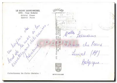 Monte Santo-Mihiel — Torre Gabriel — editor IRIS, n° 1078 — Verso