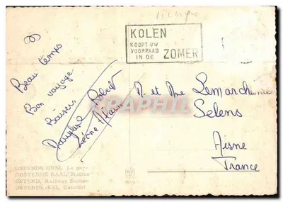 Ostende - Maritime Station — series number 90118 — Back