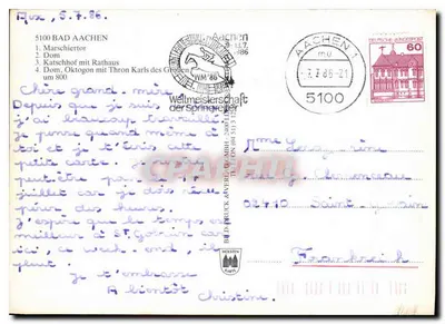 Aachen — locais históricos e descrição — Bild & Druck Aachen — Verso