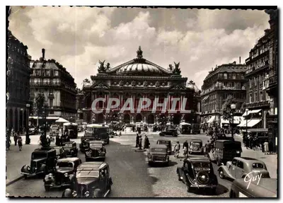 Place de l'Opéra — Paryż — Wydawca André Lecomte, nr 7014