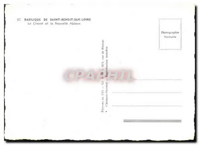 Basílica de San Benigno sobre el Loira — El Presbiterio y la Nueva Abadía — Ediciones del LYS — Reverso
