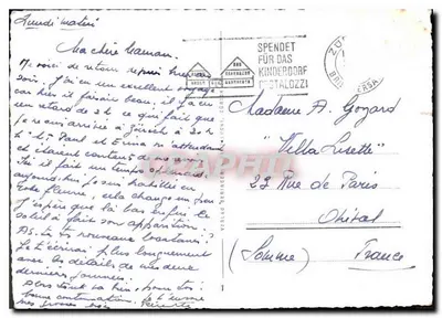 Zurych. Belvoirpark — widok panoramiczny na jezioro i Alpy — wydawca Zurych, nr Z-1837 — Rewers