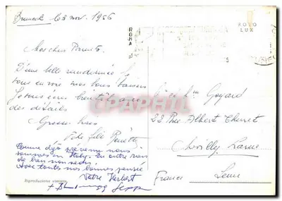 Brunico / Bruneck — widok panoramiczny i krajobrazy — wydawca ROTO LUX — Rewers