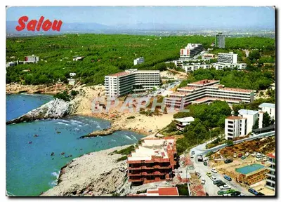 Salou — vista aérea da praia e dos hotéis — Foto colorida RAYMOND