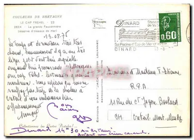 Capo Fréhel — La grande Fauconnière — Edizioni d'Arte 'Jack' — Verso