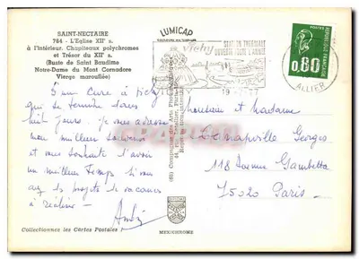Saint-Nectaire — Igreja do século XII — IRIS — Verso