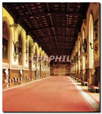 St George's Hall — Castelo de Windsor — Impresso por Bélic Tempé & Cie Ltd.